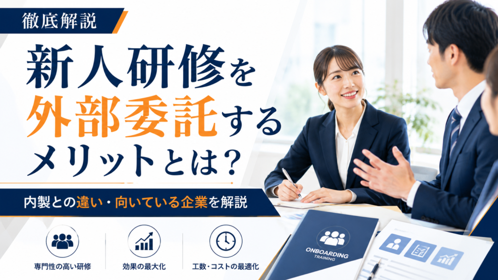 新人研修を外部委託するメリットとは？内製との違い・向いている企業を解説