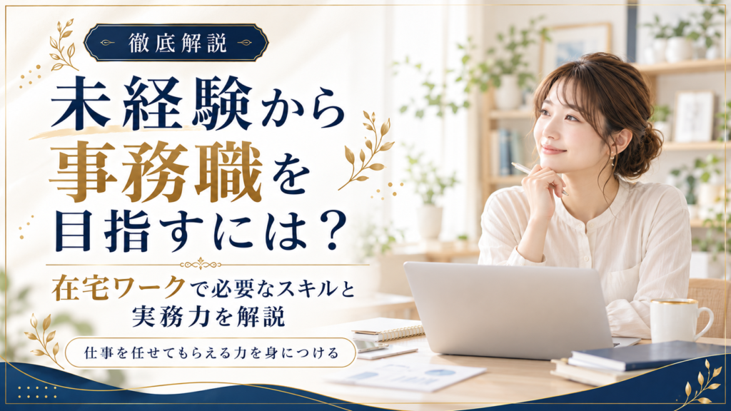 未経験から事務職を目指すには？