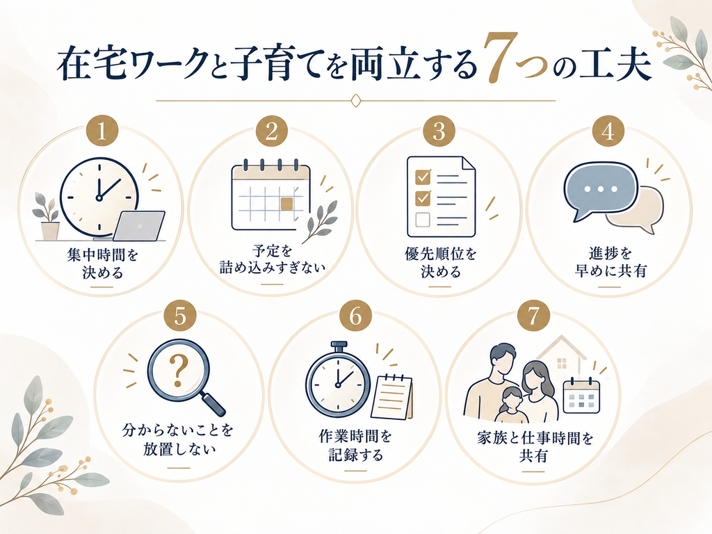 子育てと在宅ワークを両立するための7つの工夫
